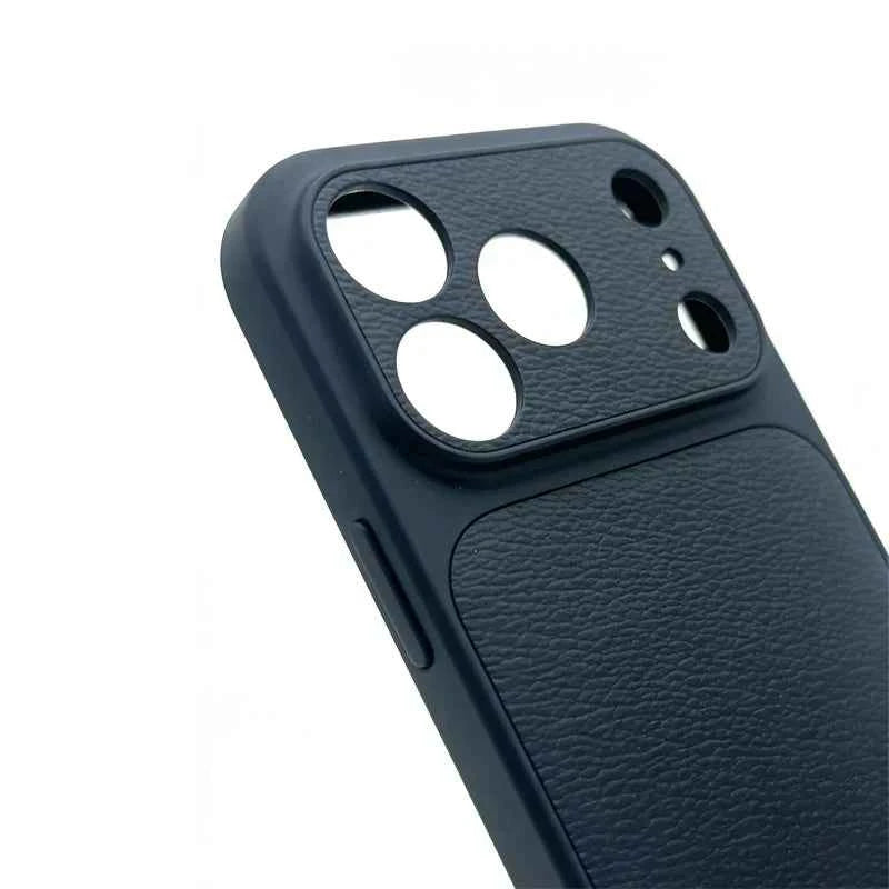 Luxury Initials Leather Phone Case with Lens Protection