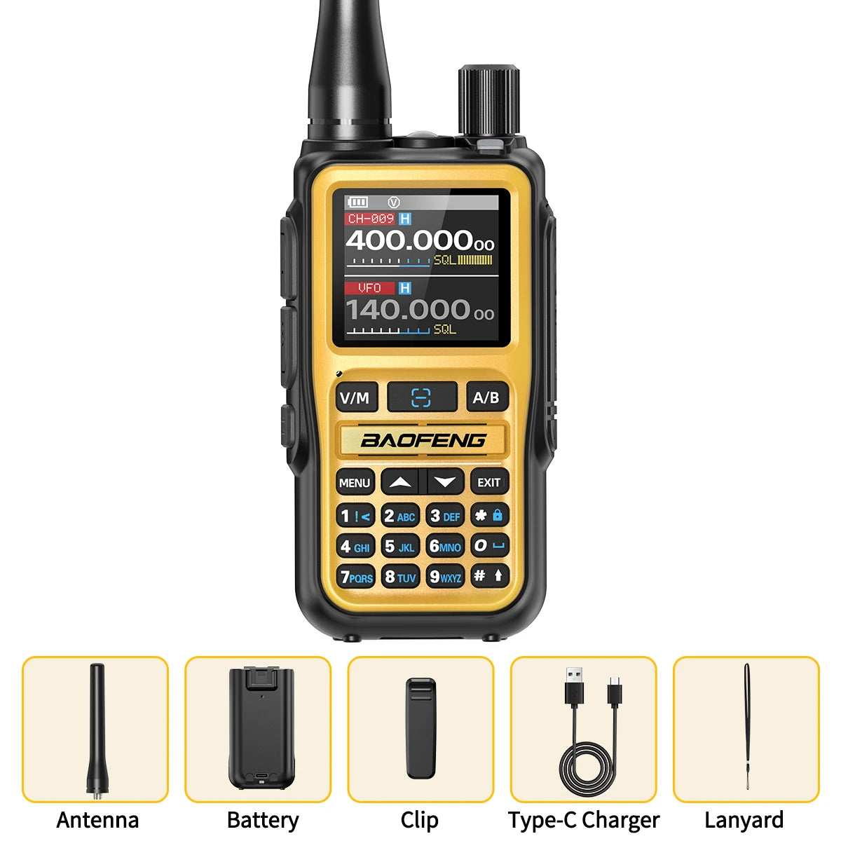 Professional Mini Walkie Talkie - Multi-Band & Bluetooth Two-Way Radio
