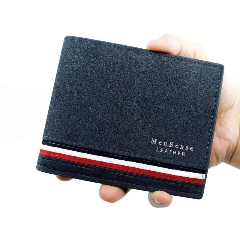 Luxury Slim Men's Wallet with Zipper Coin Pocket & Card Holder