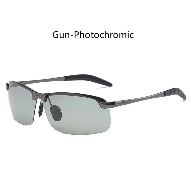 Premium Men's Photochromic Polarized Sunglasses - UV400 Day & Night Vision
