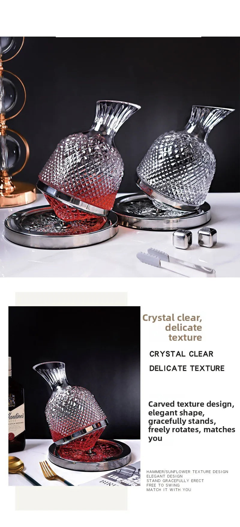 Elegant Burgundy Wine Glasses - Crystal Long Stem Design