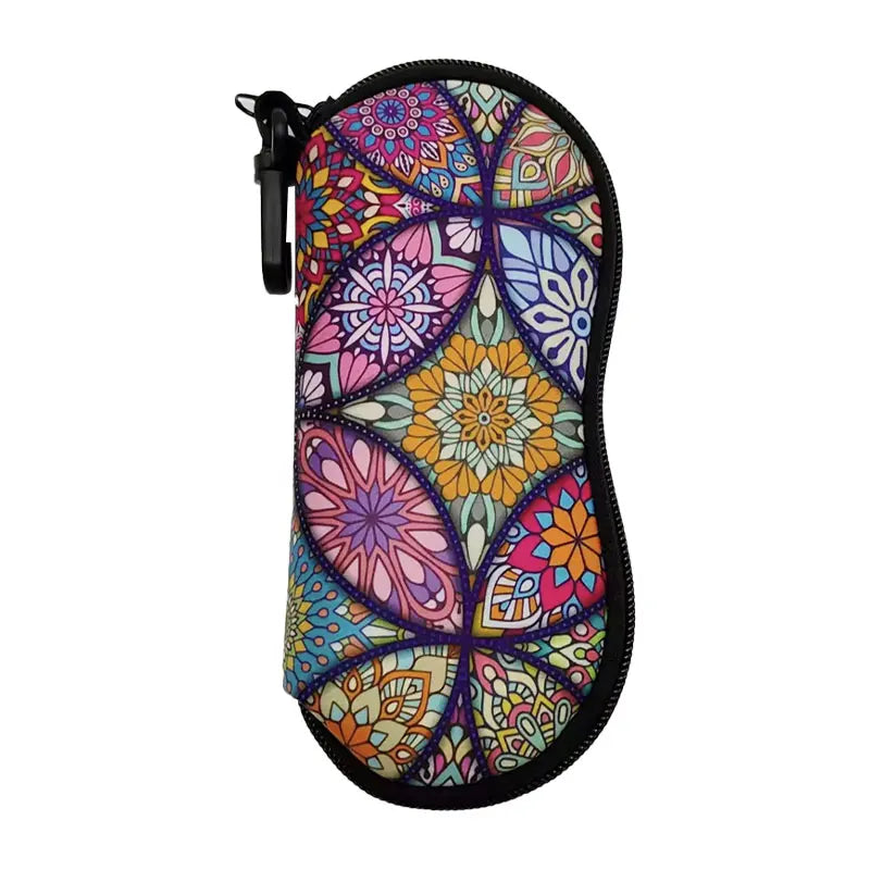 Premium Soft Sunglass Case - Neoprene Pouch with Belt Clip