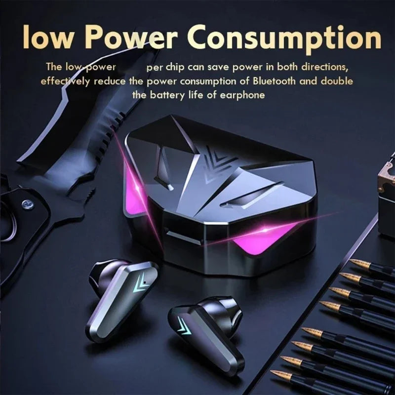 Premium Wireless Gaming Earbuds with LED Display & Noise Cancellation