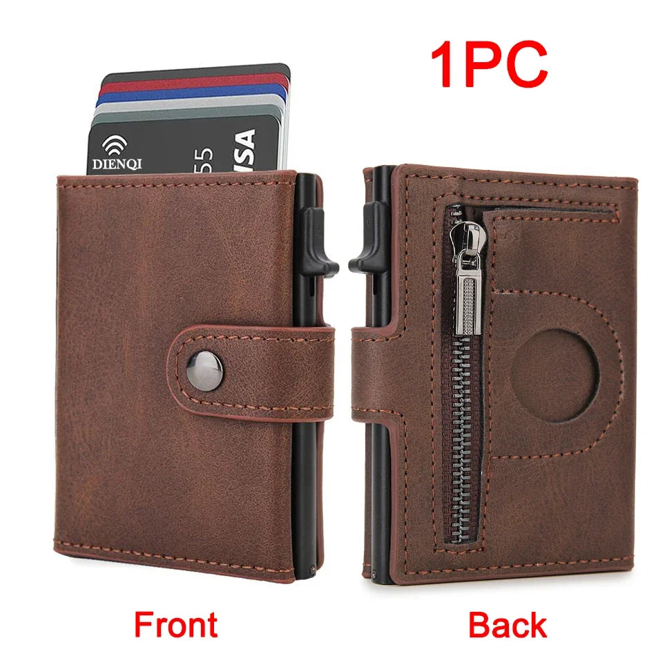 Luxury Carbon Fiber Airtag Wallet - Slim Minimalist Credit Card Holder