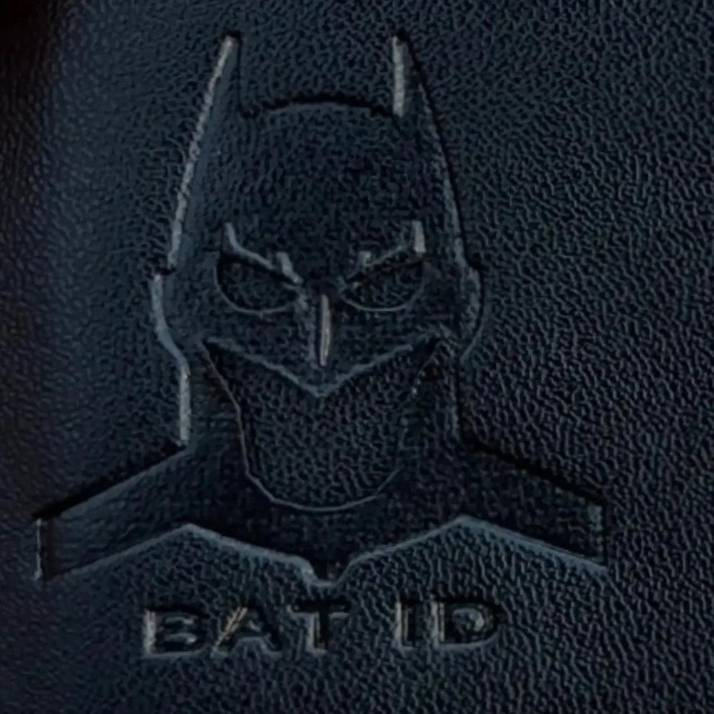 Premium Slim Leather Card Holder - Minimalist Superhero Wallet