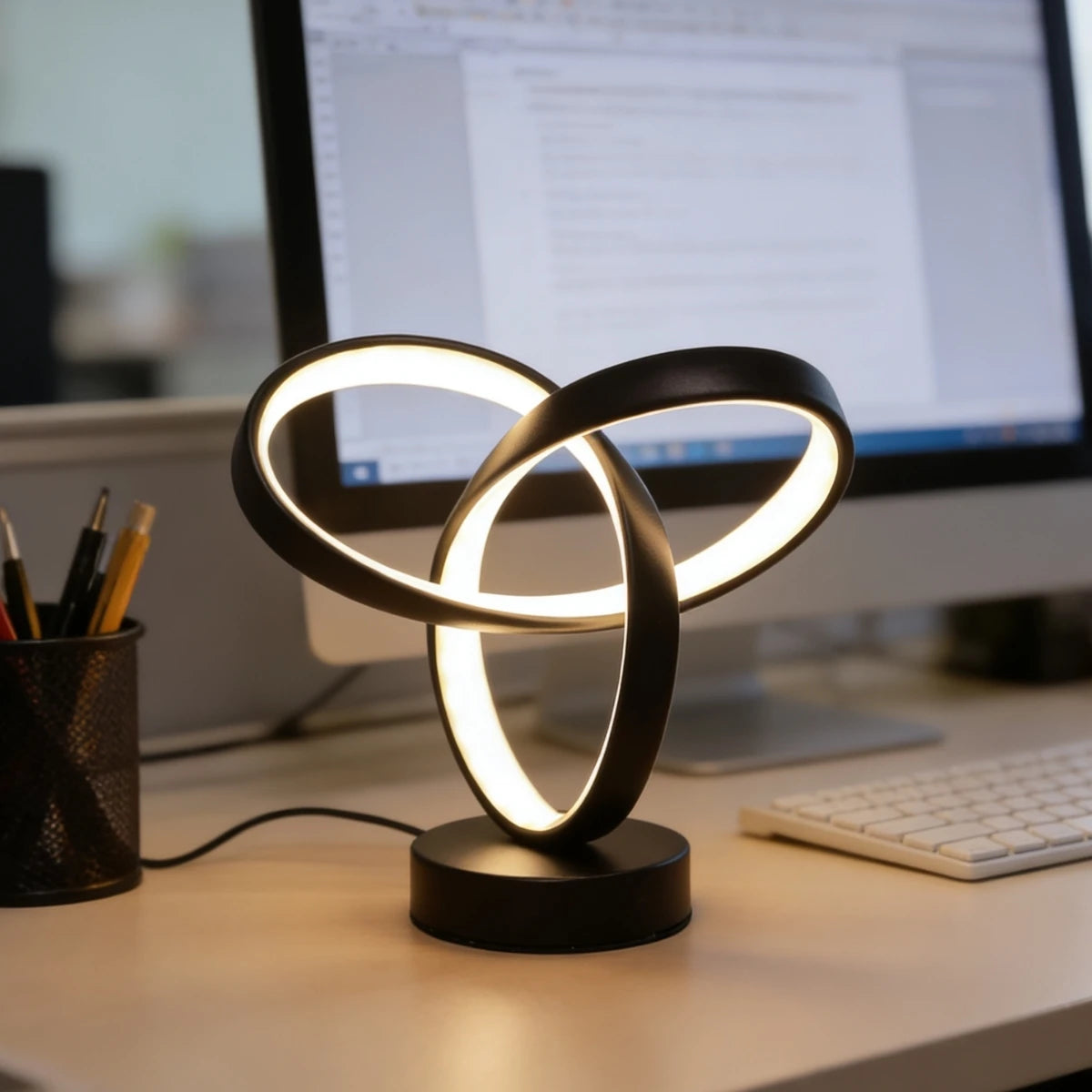 Premium USB Dimmable LED Lamp - Modern Office & Bedroom Lighting