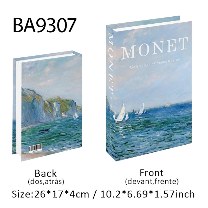 Elegant Luxury Decorative Books - Van Gogh Monet Picasso Series