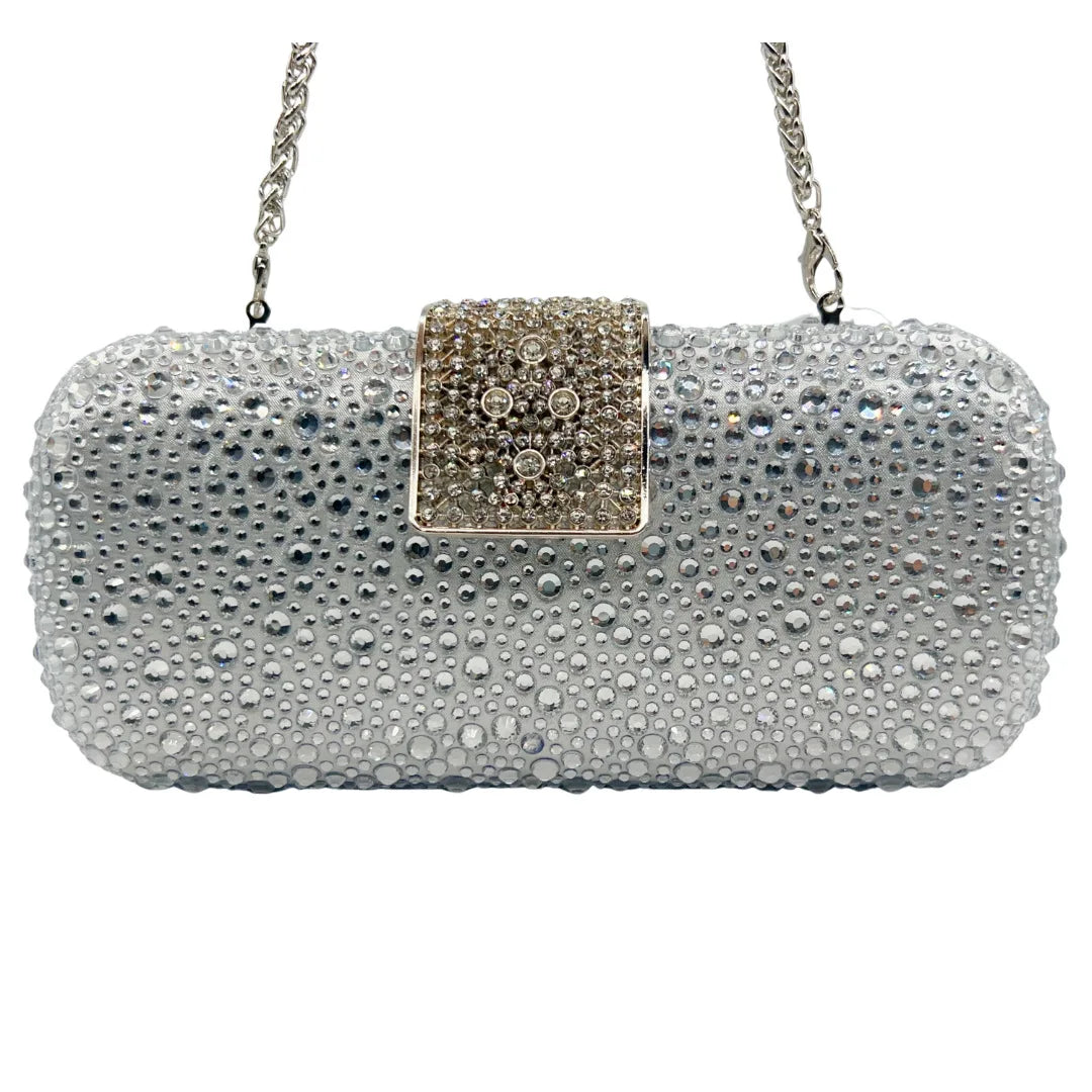 Elegant Crystal Evening Bag - Sparkling Diamond Clutch