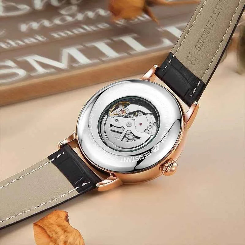 Premium Men's Skeleton Automatic Watch - Stylish & Versatile