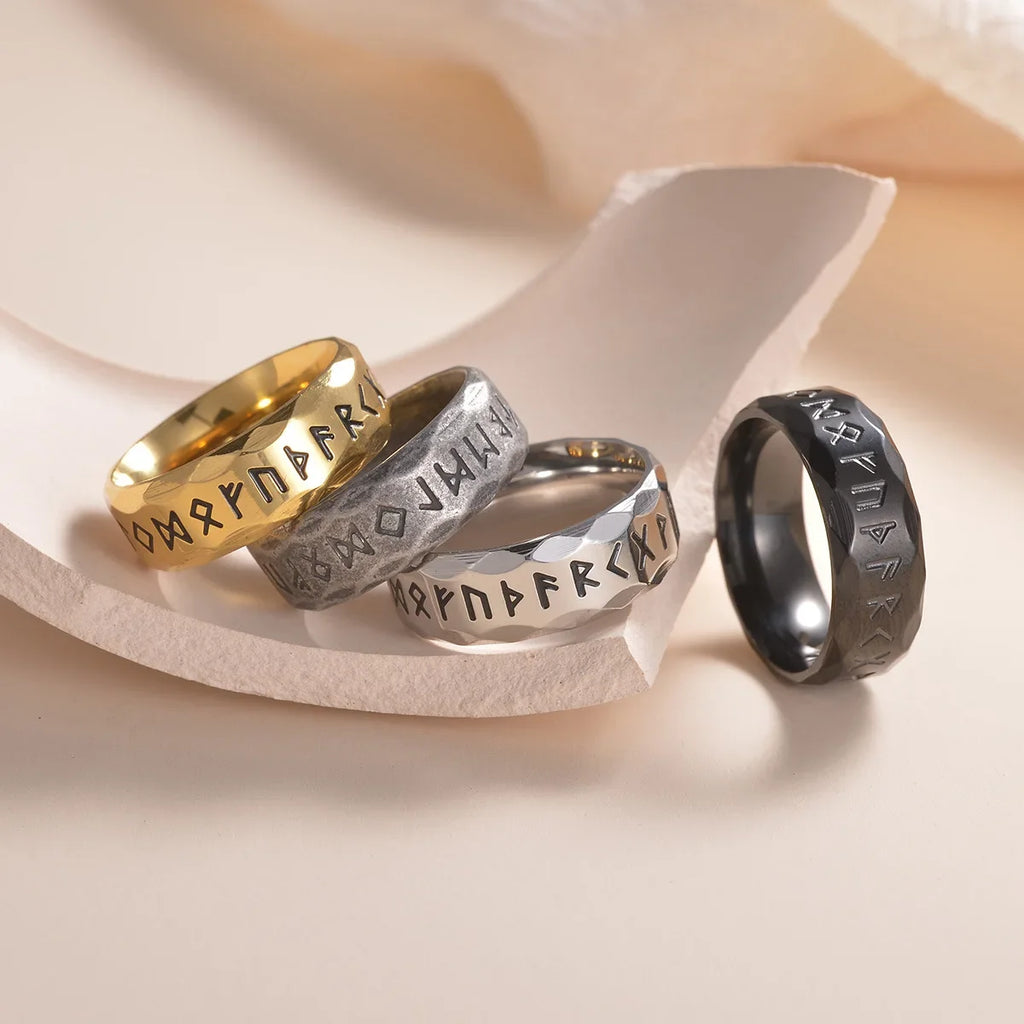 Elegant Viking Rune Ring for Men