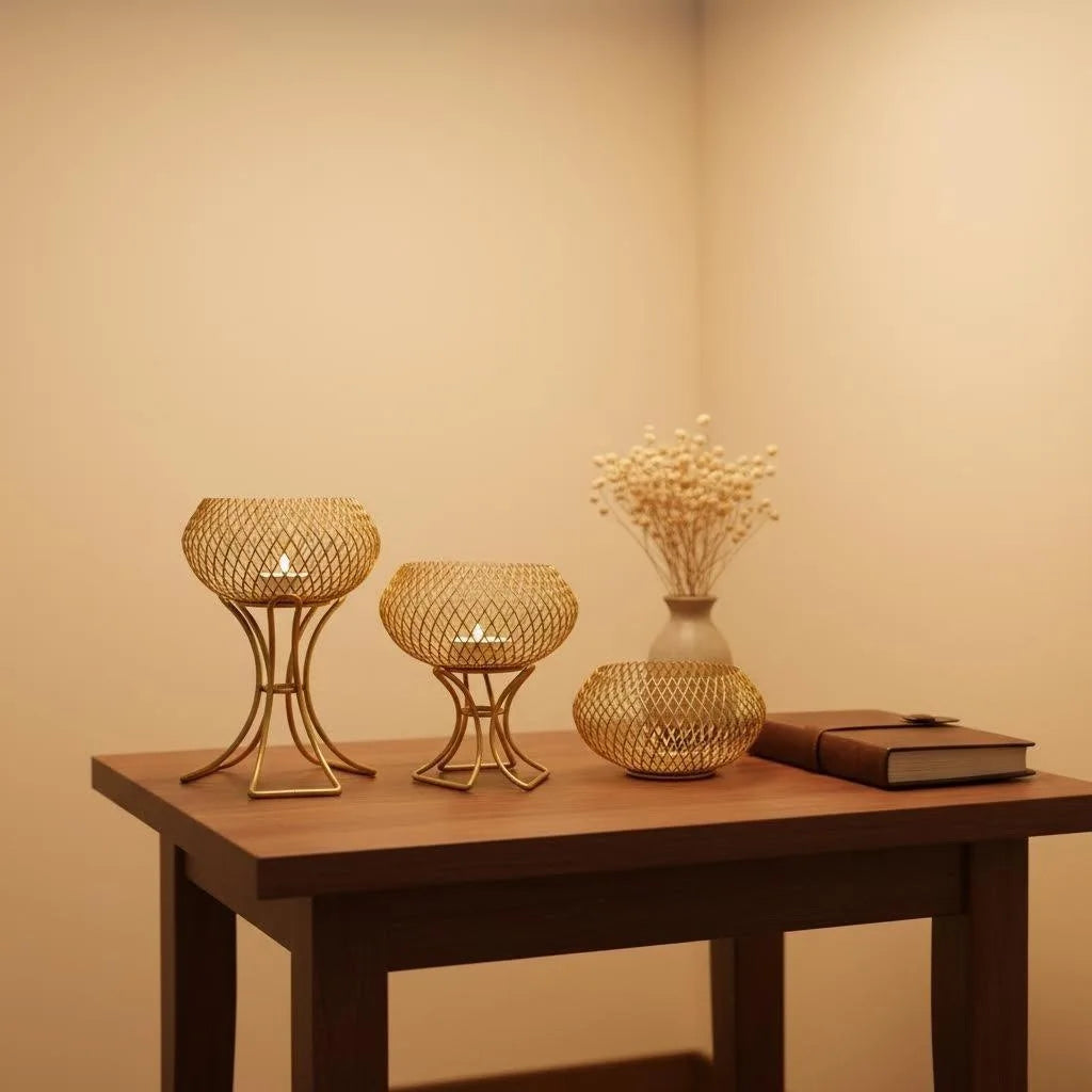 Premium Luxury Gold Lantern - Elegant Home Decor Accent