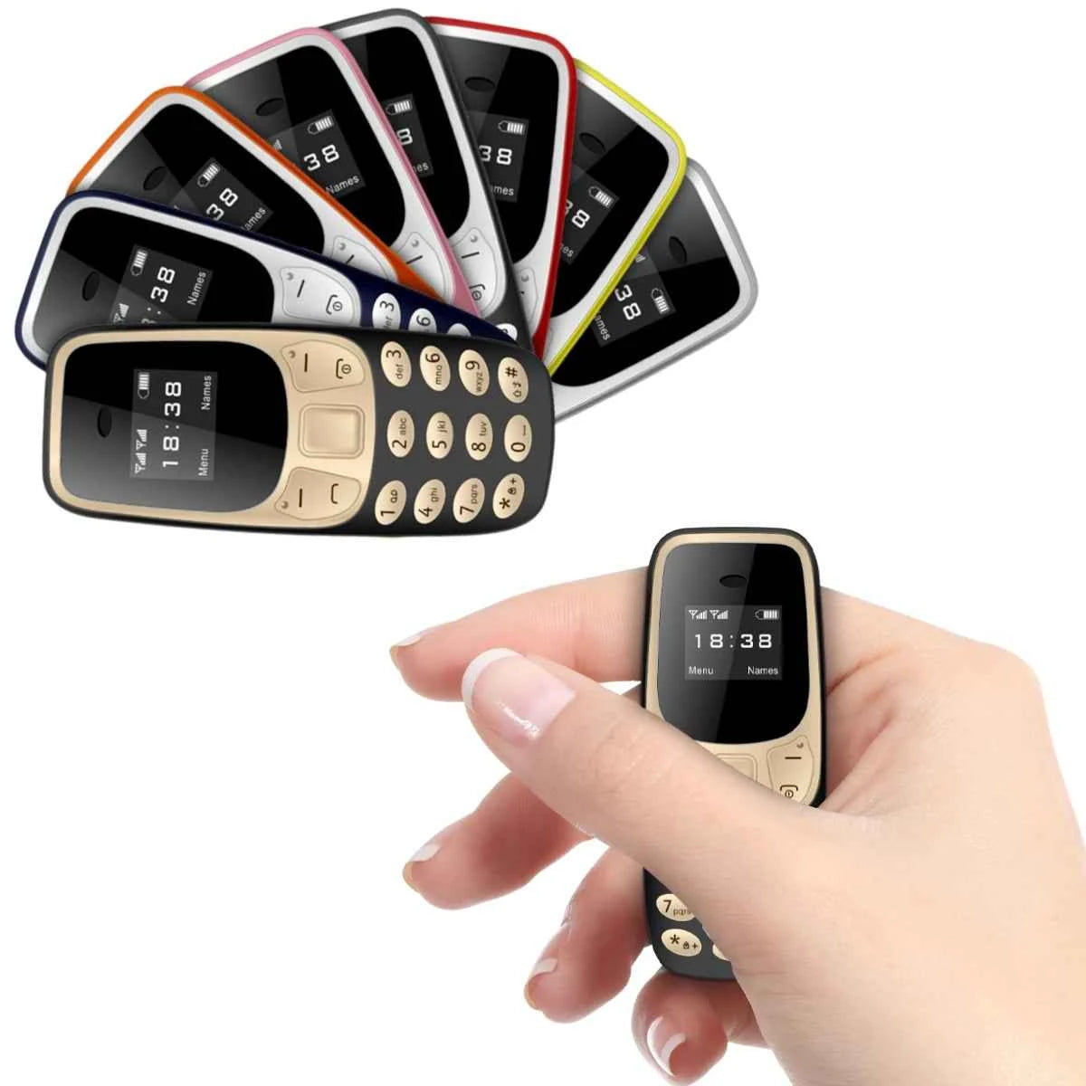 Compact Mini Mobile Phone - Unlocked Dual SIM & Bluetooth Dialer