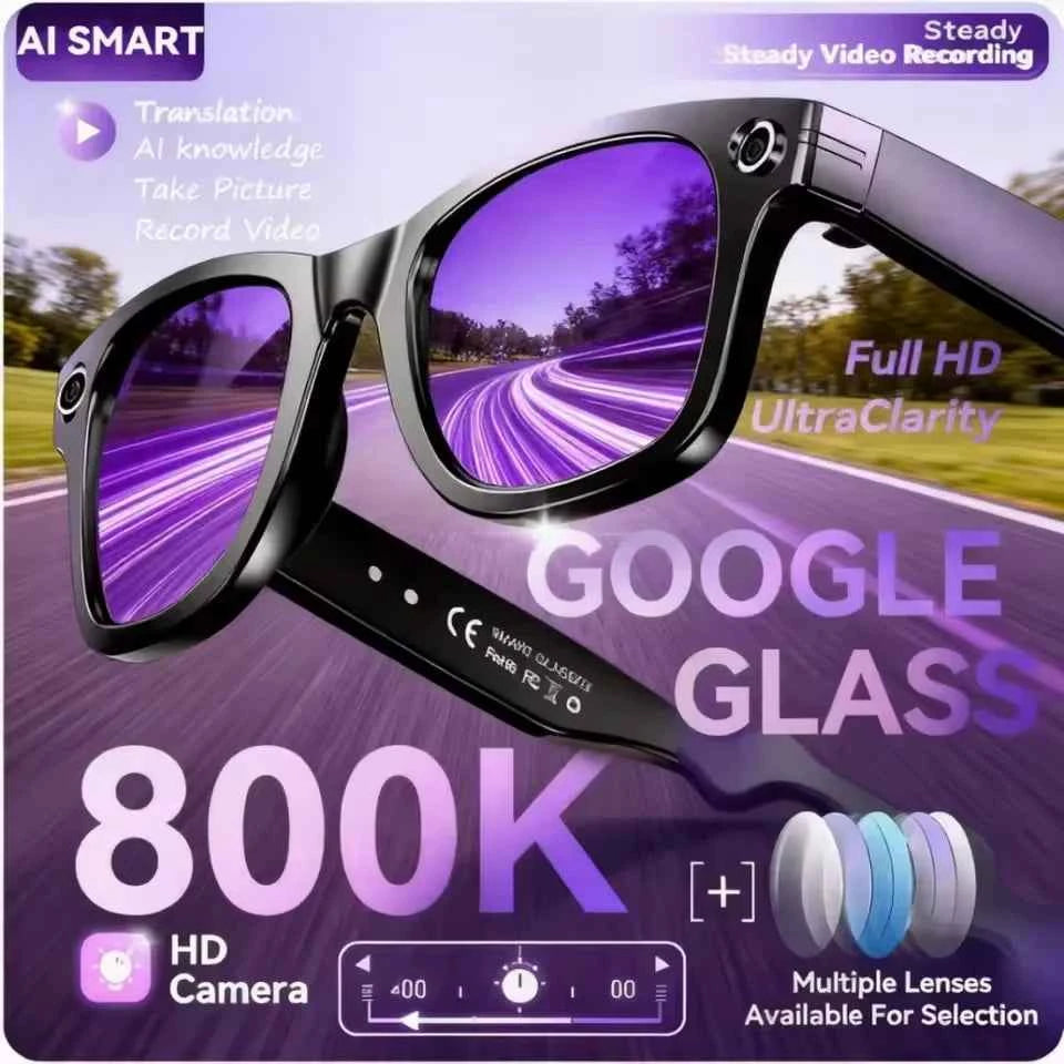 Advanced Smart Sunglasses with HD Camera & AI Translation
