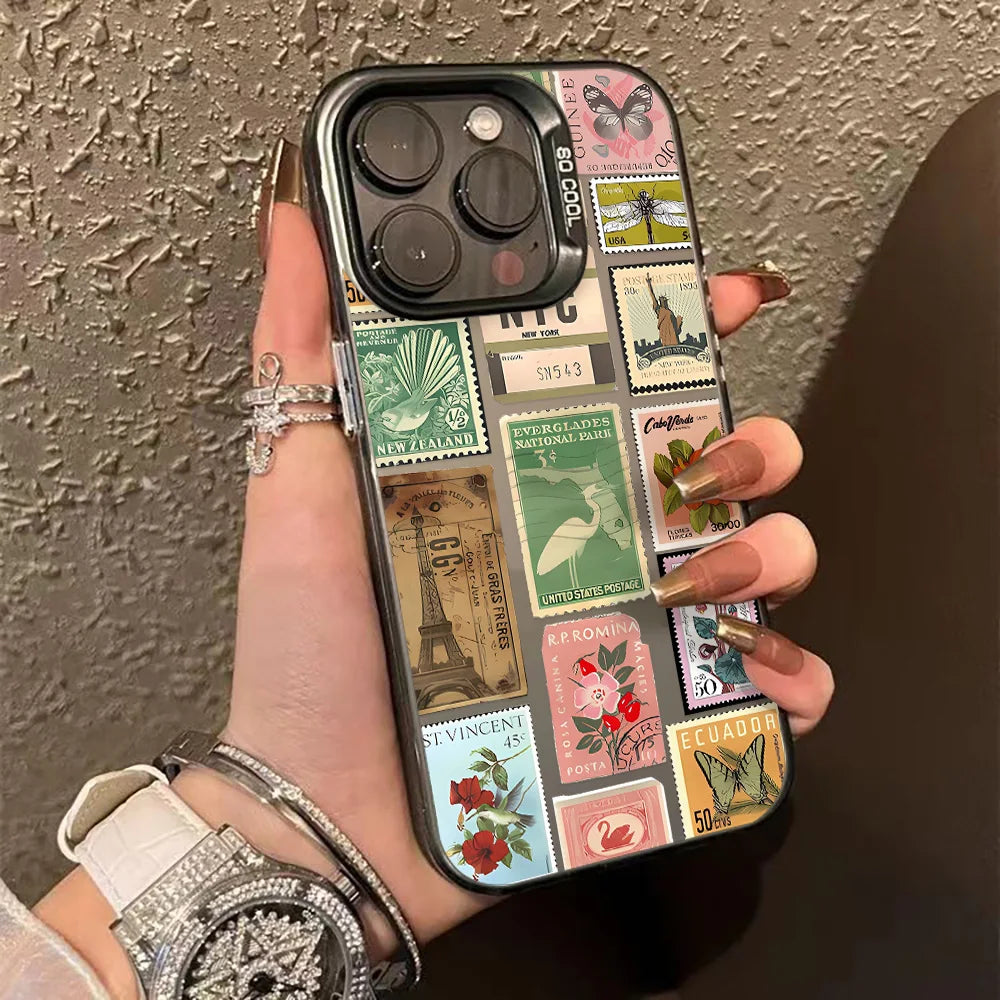 Premium Luxury iPhone Star Case - Hard Matte IMD Cover