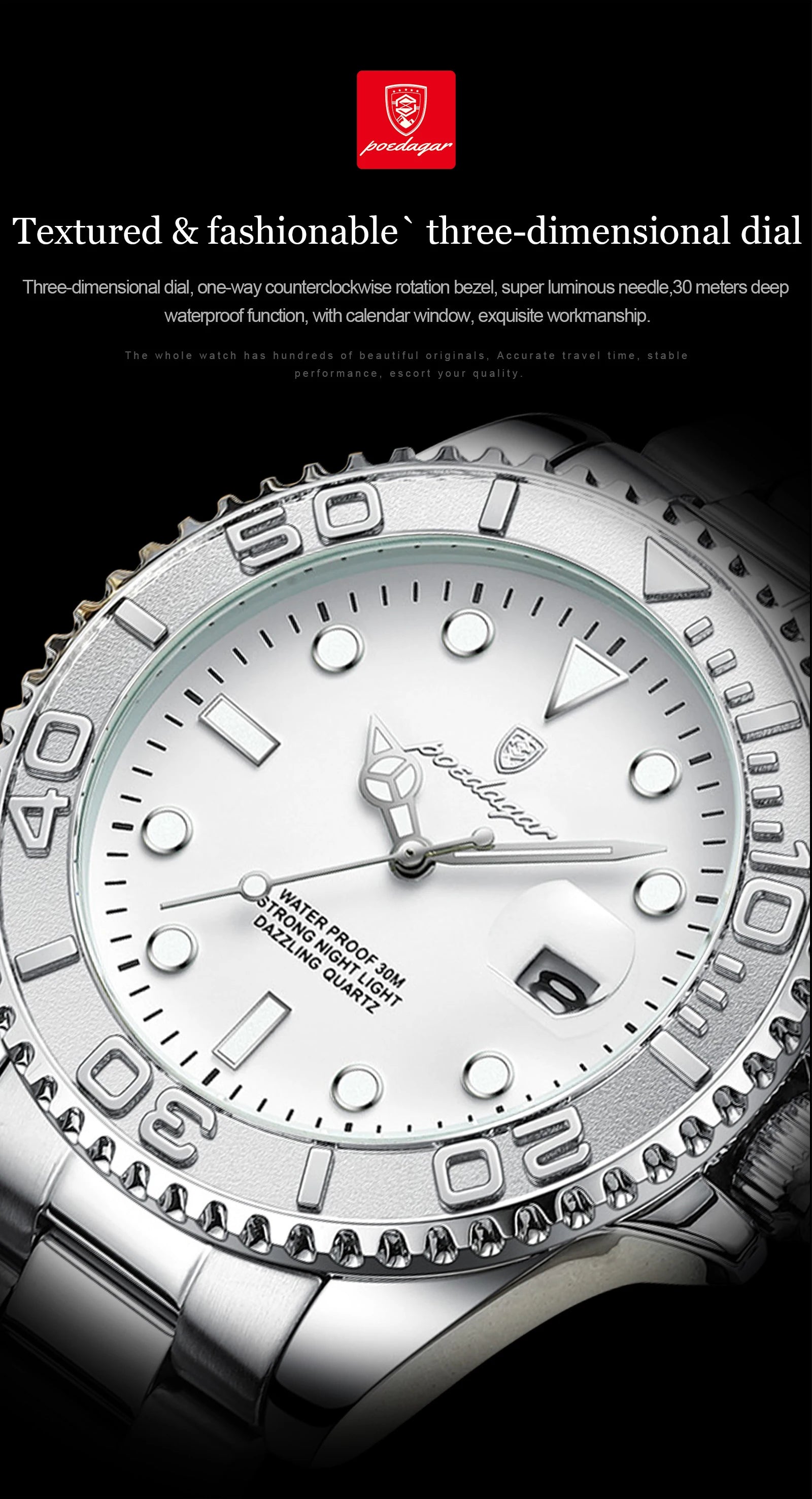 Luxury Military Men's Watch - Waterproof & Luminous