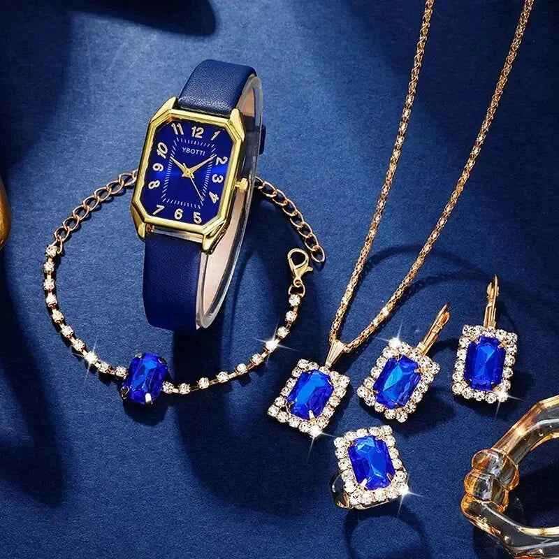 Elegant Square Women's Watch - Classic Leather Quartz Timepiece