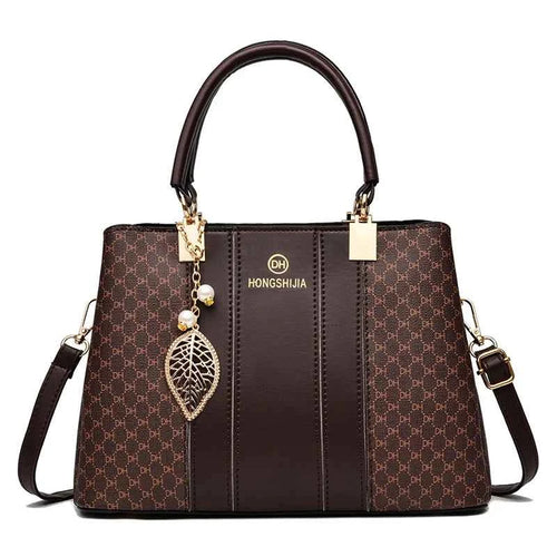 Elegant Leather Tote Bag - Premium Big Capacity