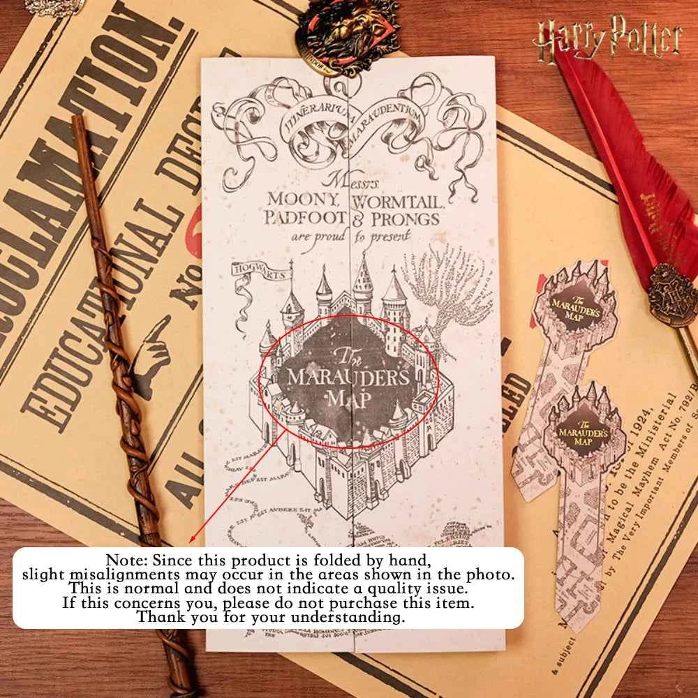 Authentic Wizarding World Map - Magical School Cosplay Prop