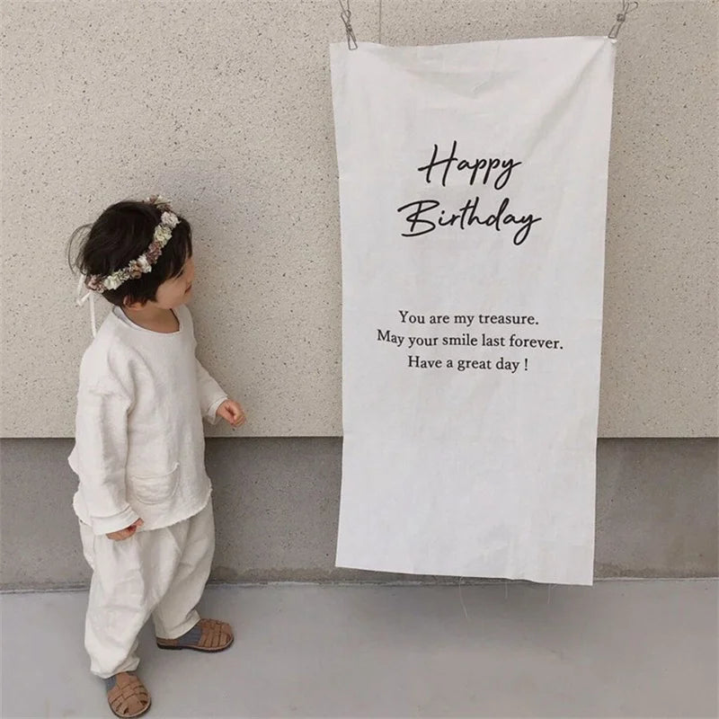 Premium Birthday Backdrop Tapestry - Festive Home Decor