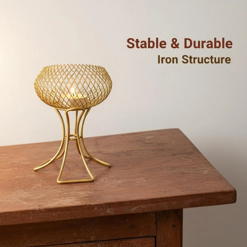 Premium Luxury Gold Lantern - Elegant Home Decor Accent