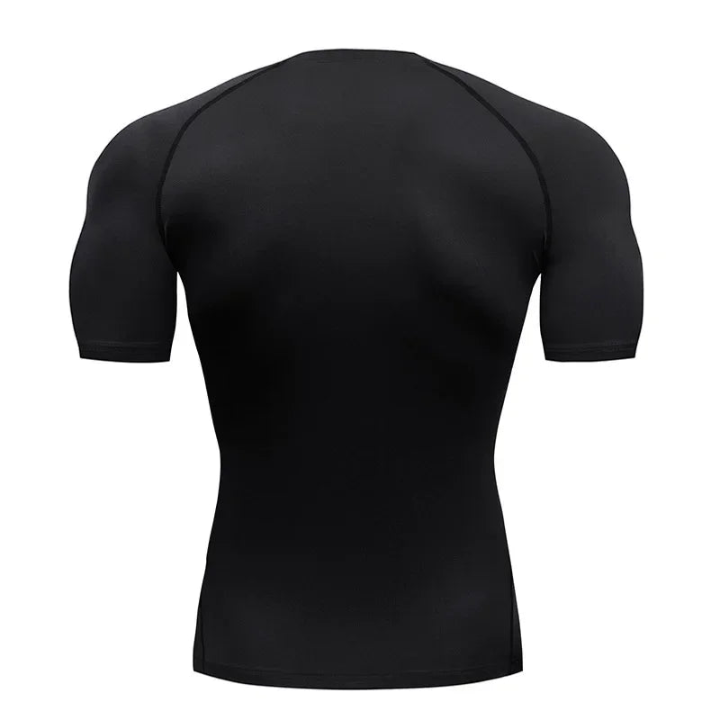 Men's Spider Printed Sports Top - Breathable Quick-Drying Fitness Tee