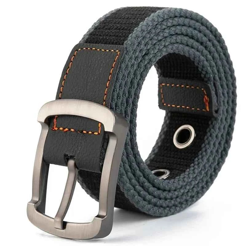 Durable Canvas Tactical Belt - Premium Outdoor Casual Strap