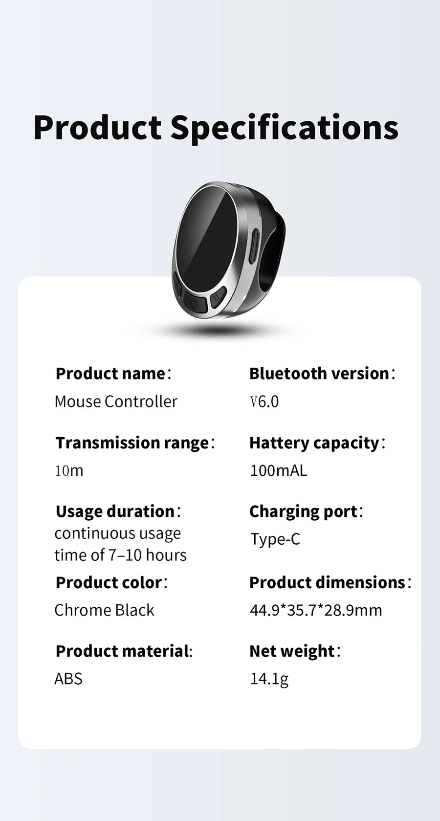Premium Wireless Scrolling Ring - Bluetooth Remote for TikTok & Ebooks