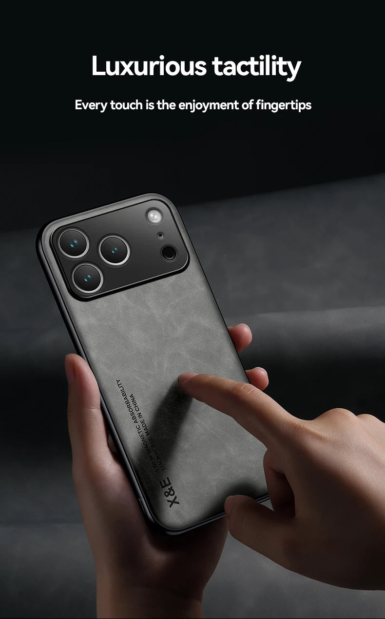Luxury iPhone Shockproof Case - Magnetic Car Holder