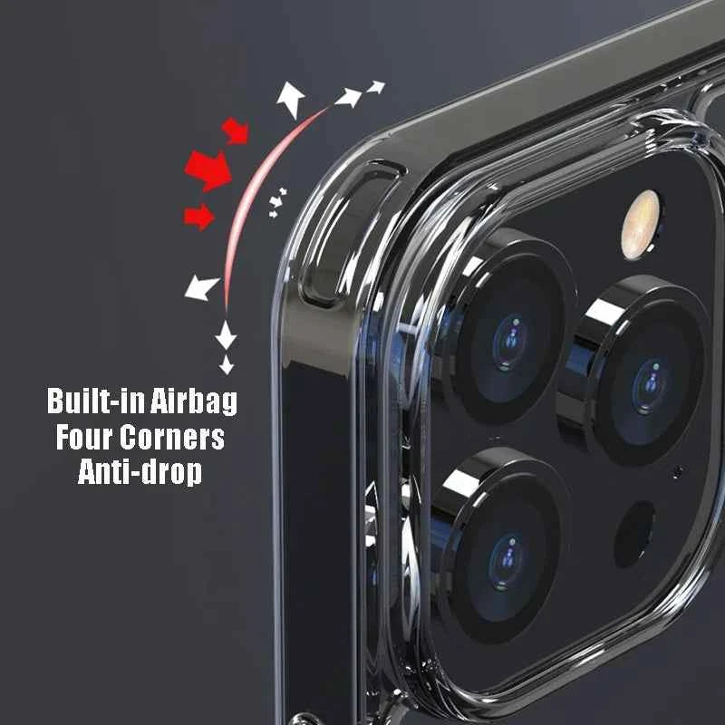 Luxury Tempered Glass Clear Case - Crystal Transparent Protection
