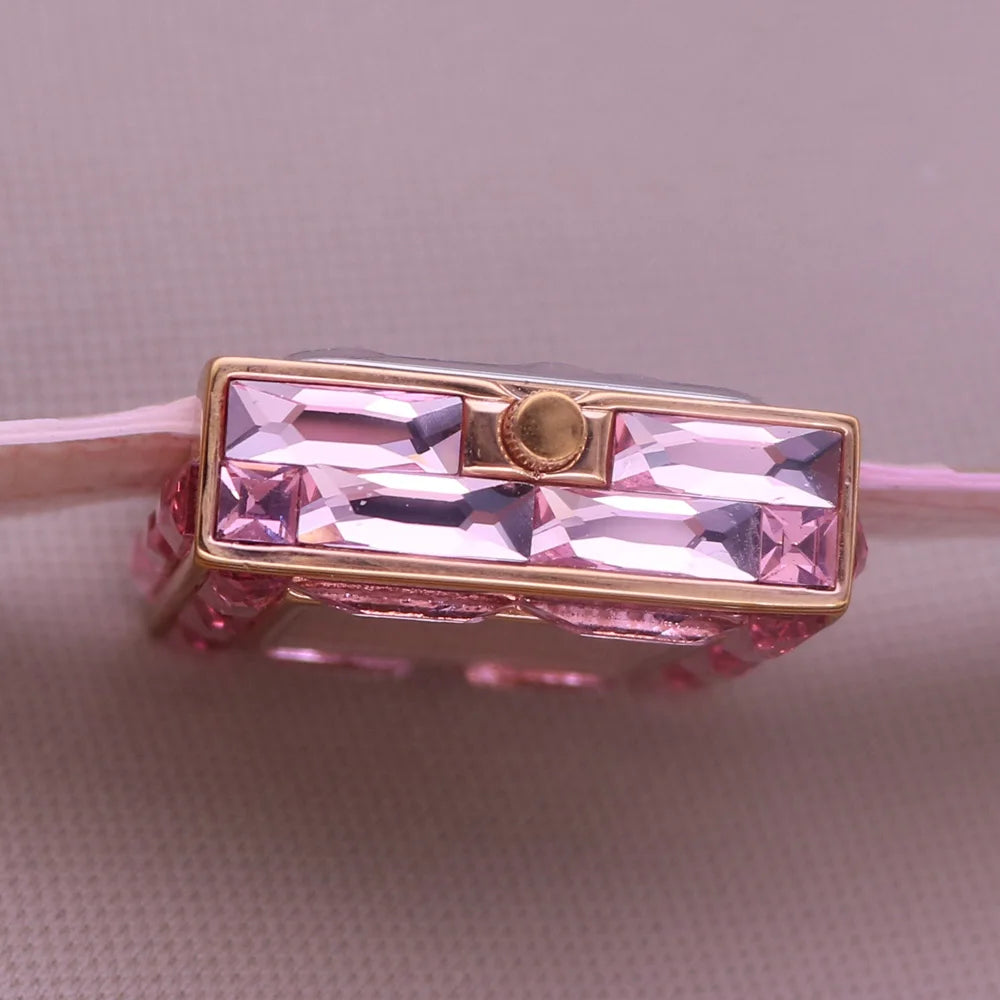 Elegant Crystal Square Watch - Rhinestone Dress Bracelet