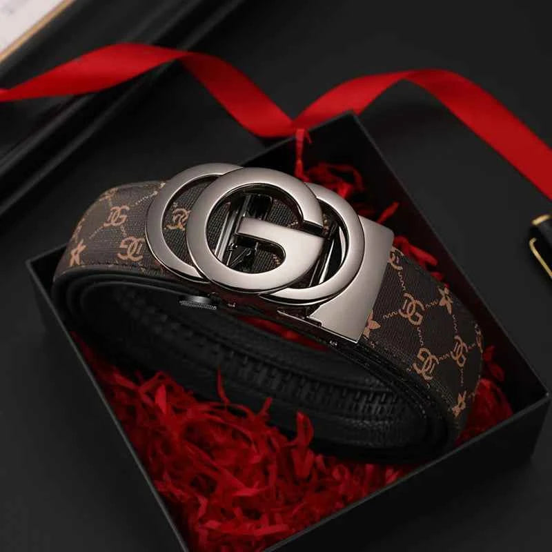 Luxury Genuine Leather Belt with Automatic Buckle