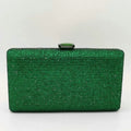 Elegant Crystal Evening Clutch - Luxury Rhinestone Box Handbag