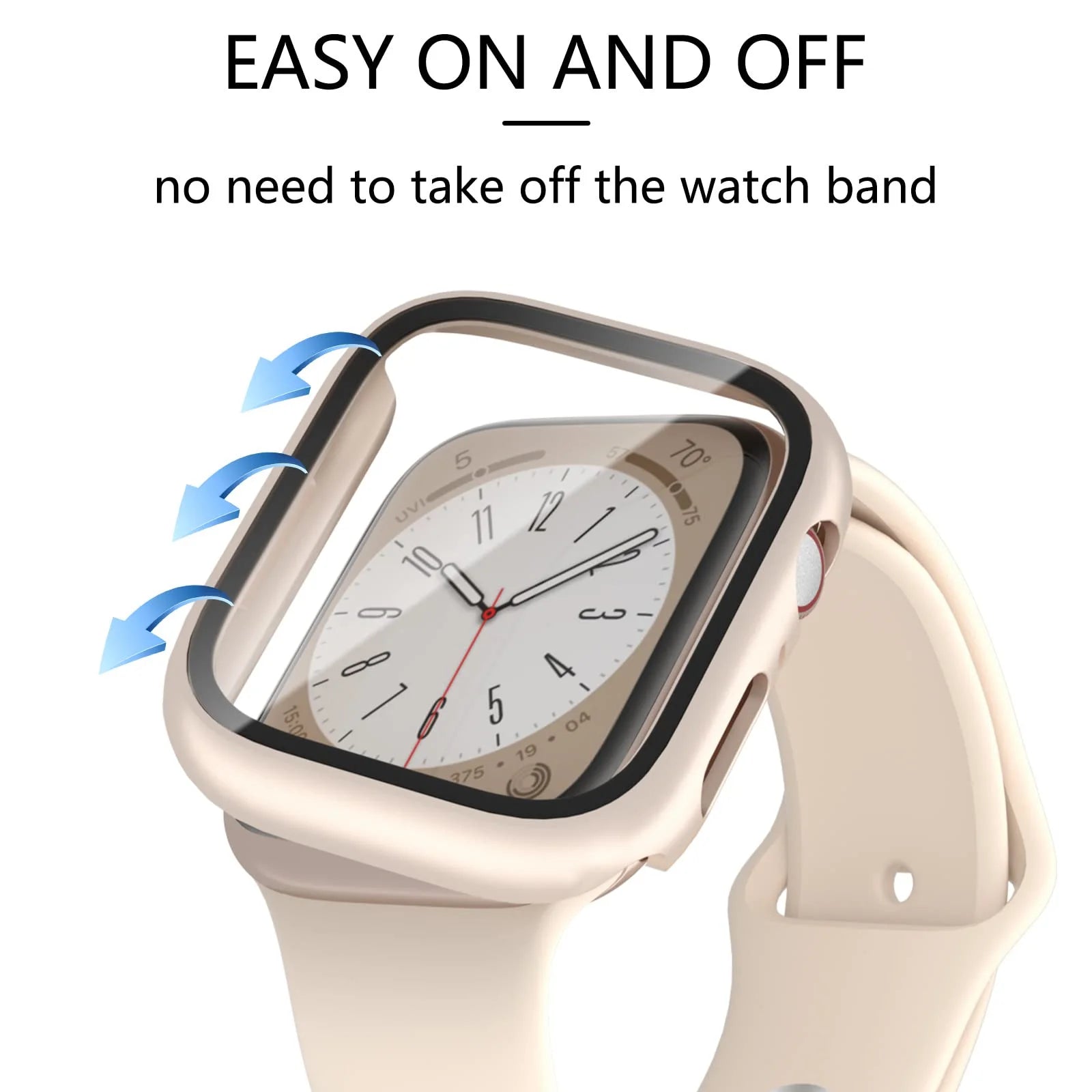 Premium Apple Watch Screen Protector Case - Shockproof & Clear