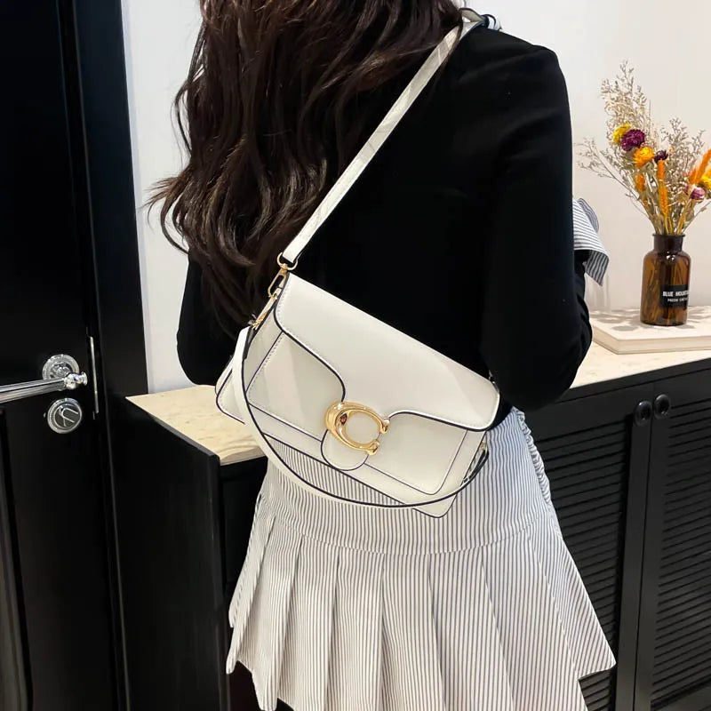 Elegant Minimalist Leather Crossbody Bag for Women
