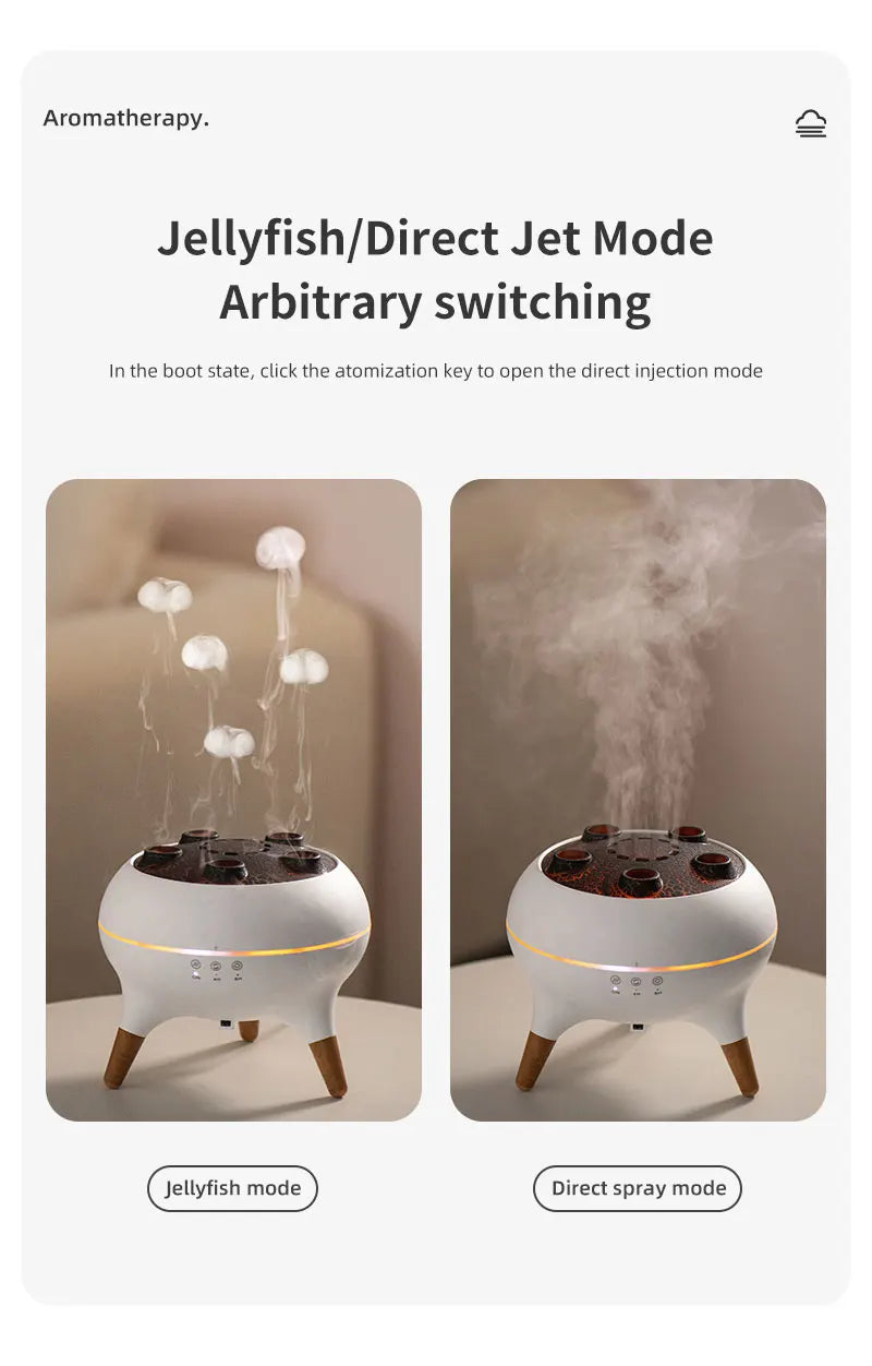 Elegant Jellyfish Humidifier - Ultrasonic Aromatherapy Diffuser