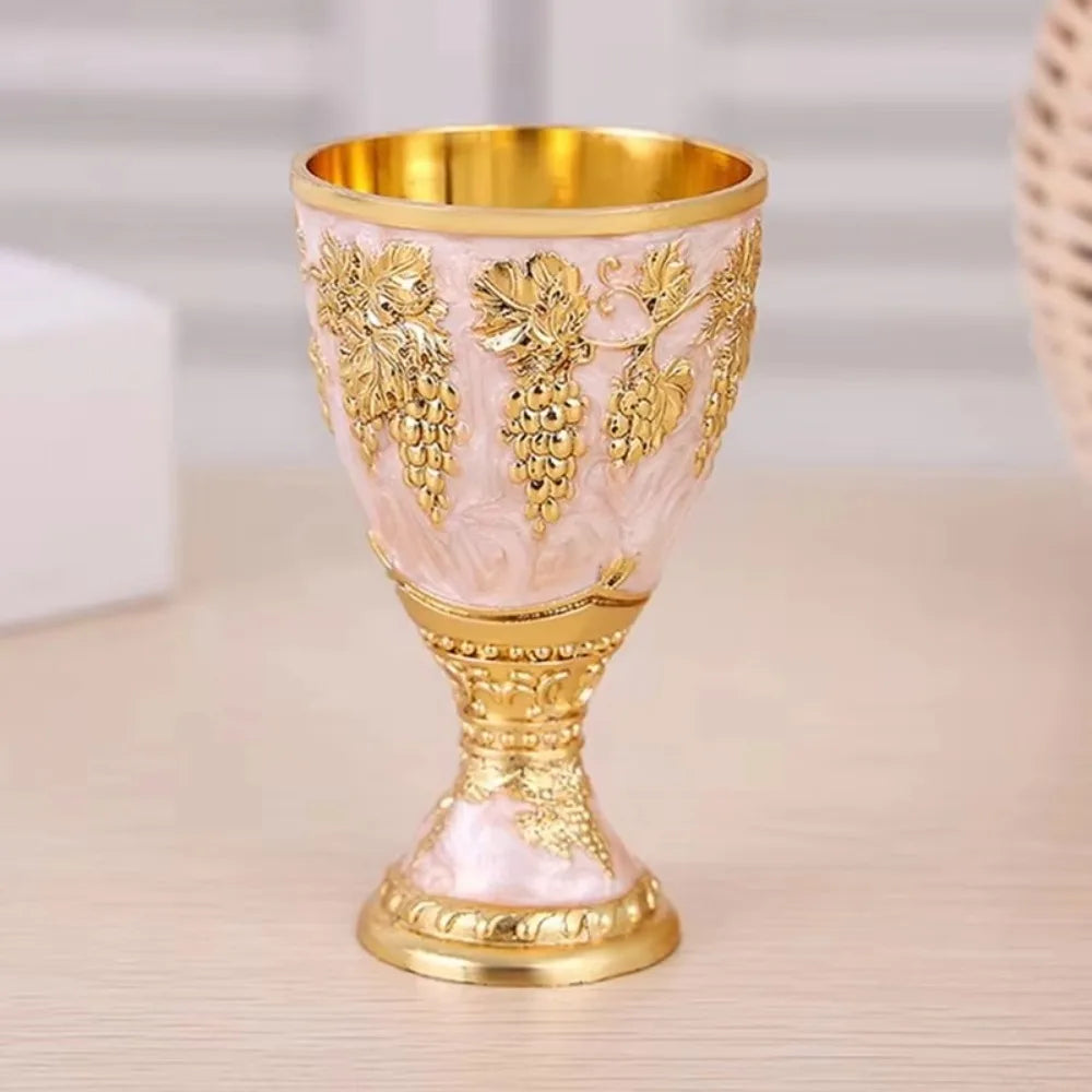 Elegant Mini Vodka Goblet - Retro Alloy Chalice