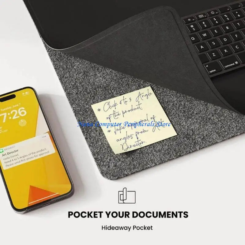 Premium Wireless Charging Mouse Pad - 15W Waterproof Desk Mat