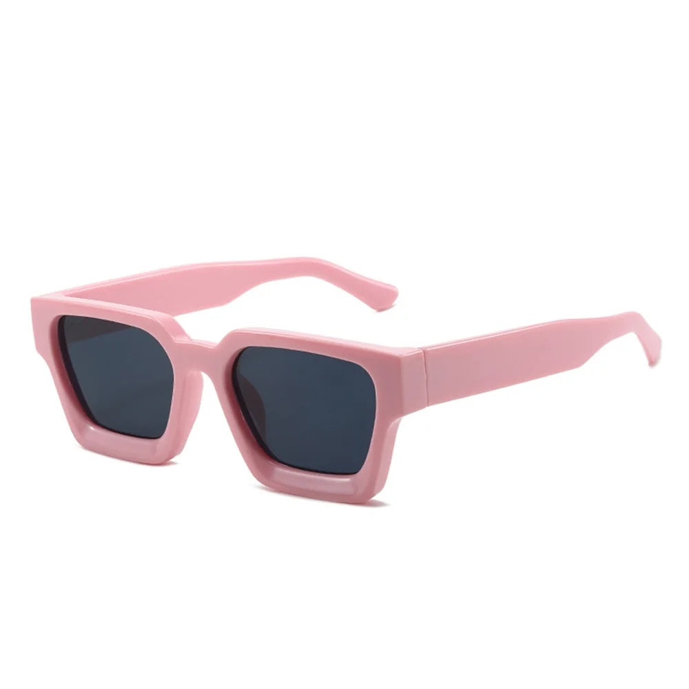 Designer Square Frame Sunglasses - UV400 Retro Shades