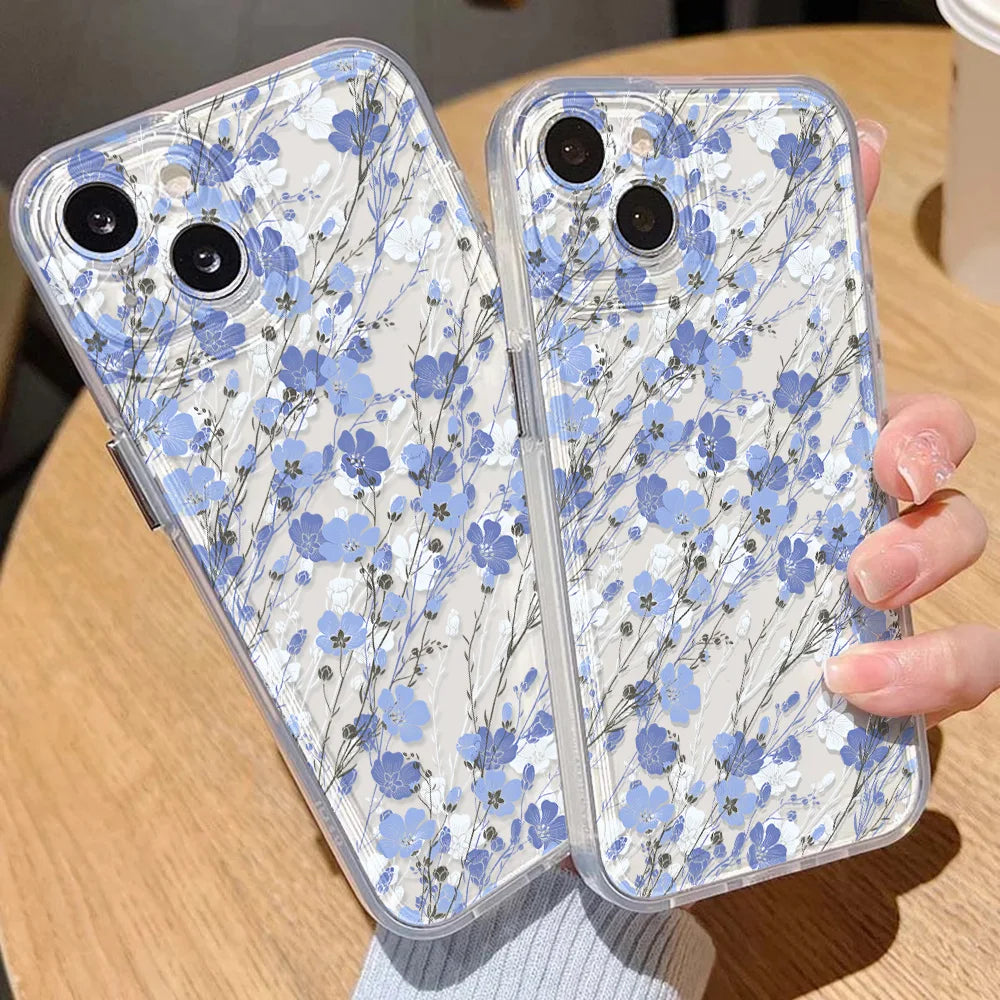 Premium Flower iPhone Case - Clear Shockproof Protection
