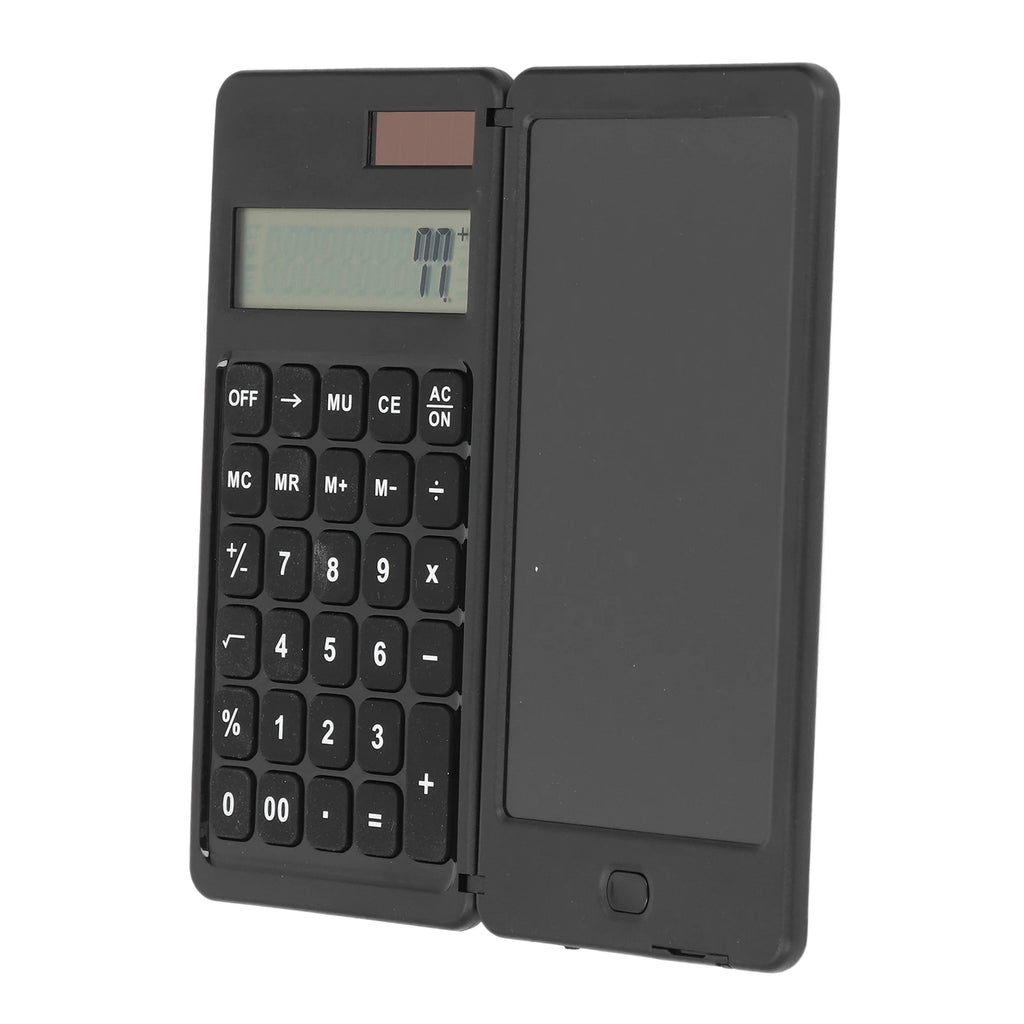 Premium Solar Desktop Calculator with Writing Tablet
