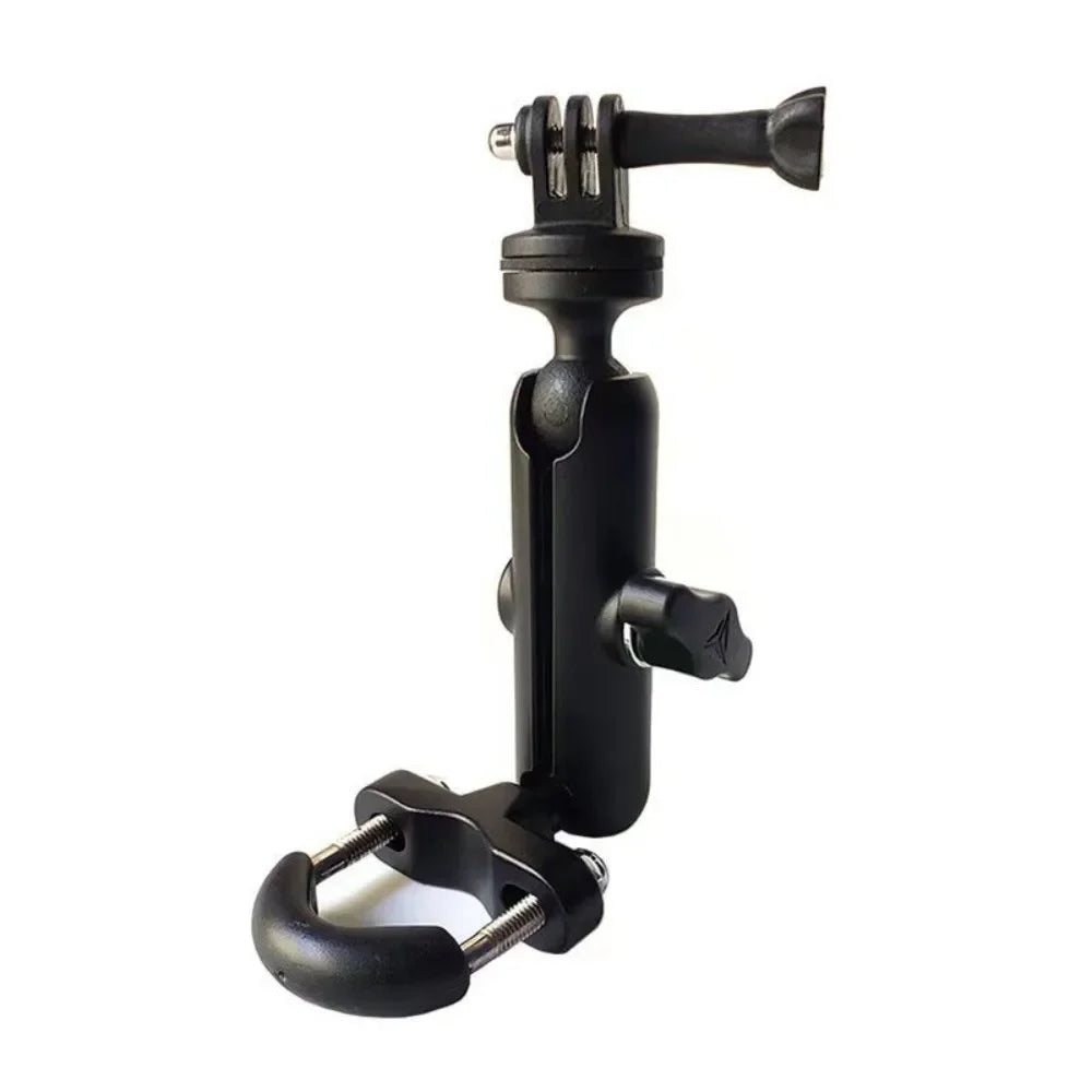 Durable Motorcycle Camera Mount - Secure Aluminum Alloy Pan Tilt Bracket