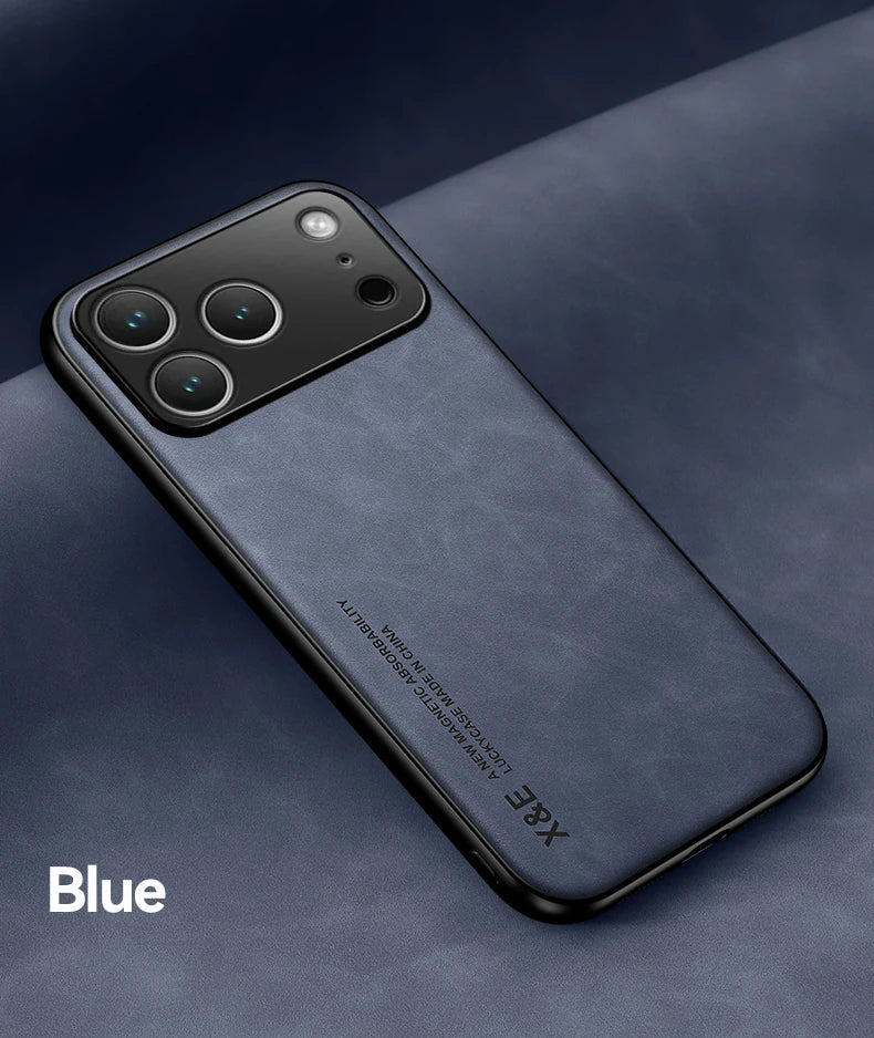 Luxury iPhone Shockproof Case - Magnetic Car Holder