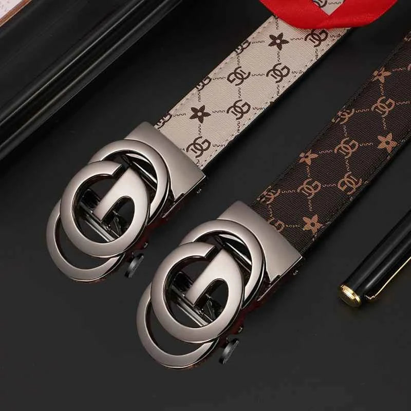 Luxury Genuine Leather Belt with Automatic Buckle