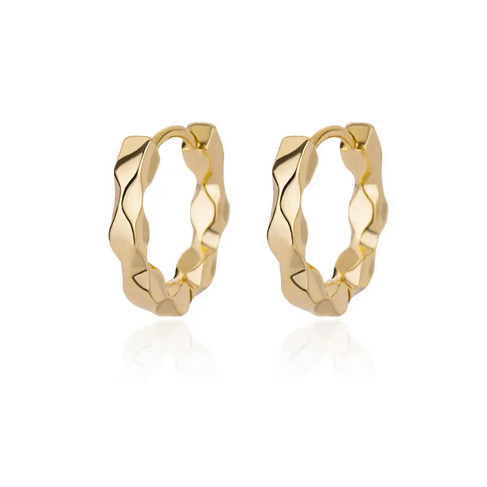 Elegant Stainless Steel Hoop Earrings - Luxury Vintage Jewelry
