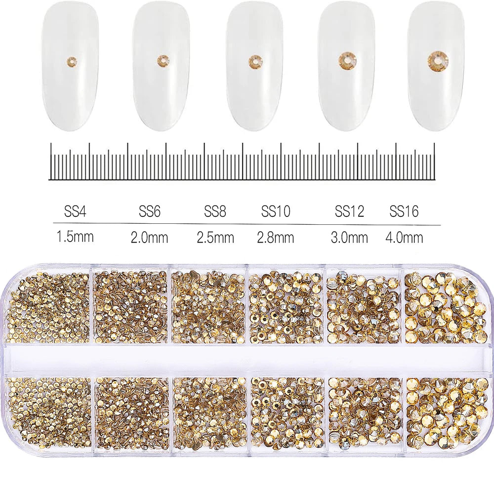 Luxury Pink Nail Rhinestones - Crystal Glitter Charms & Gems