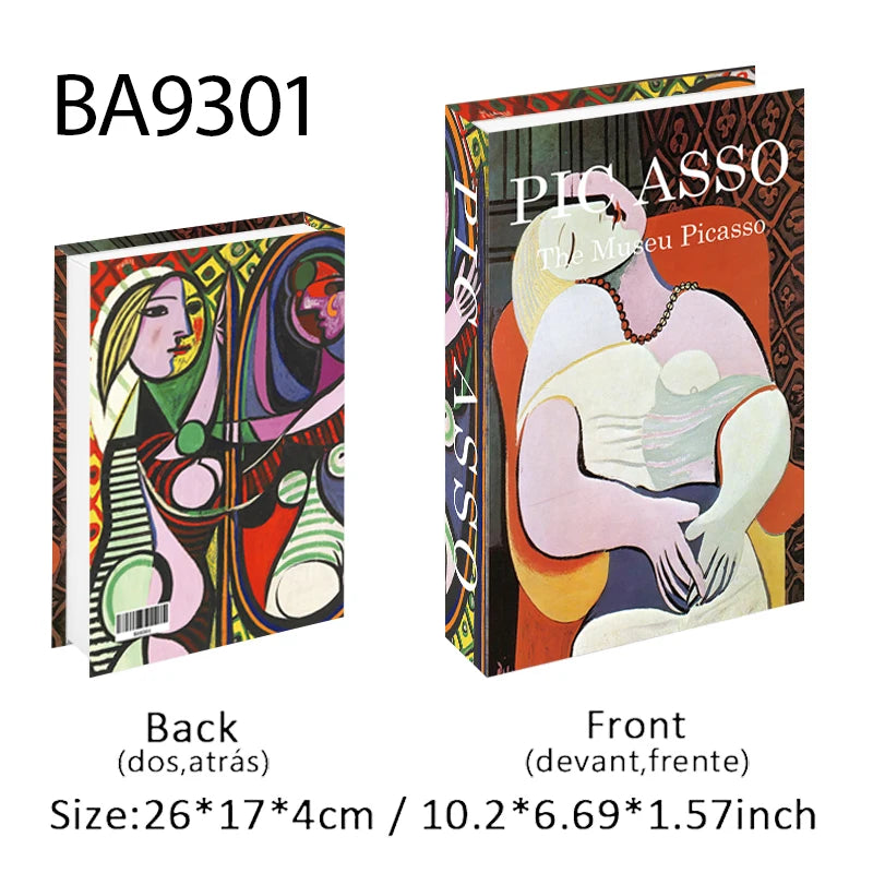 Elegant Luxury Decorative Books - Van Gogh Monet Picasso Series