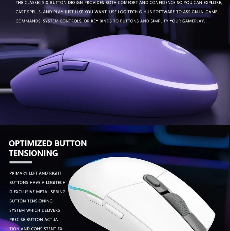 Premium Gaming Mouse with 6 Programmable Buttons & RGB