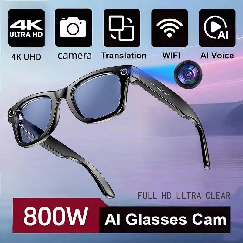 Advanced Smart Sunglasses with HD Camera & AI Translation