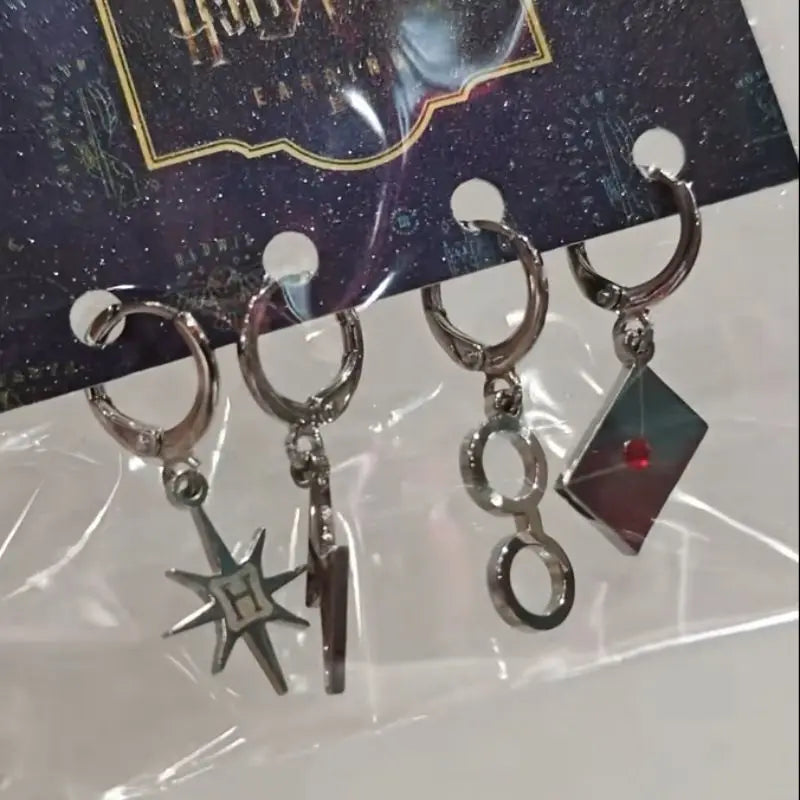 Elegant Harry Potter Earrings - Movie Style Anime Stud Jewelry