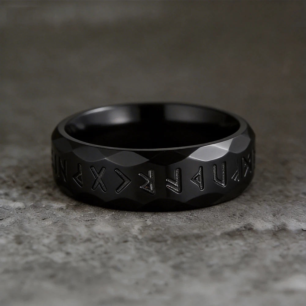 Elegant Viking Rune Ring for Men